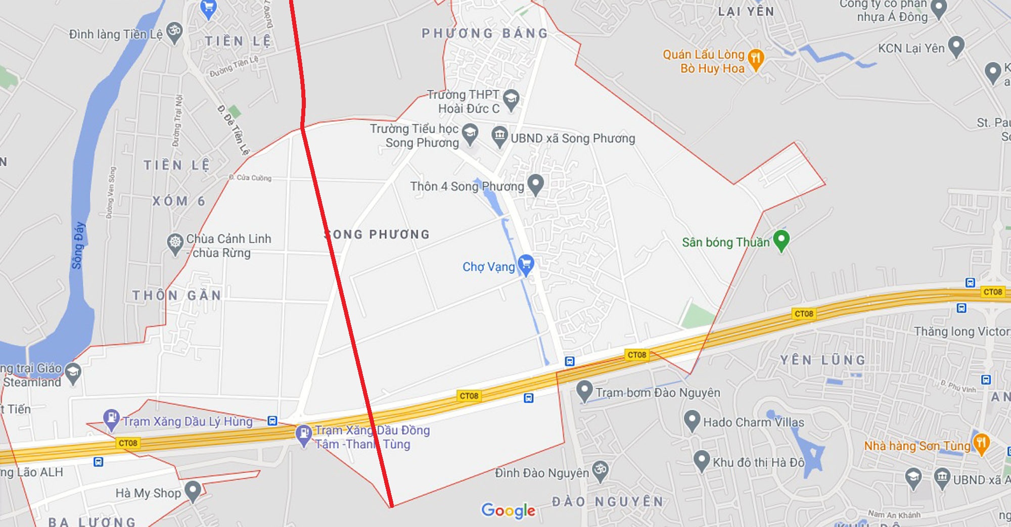 Ba đường sẽ mở theo quy hoạch ở xã Song Phương, Hoài Đức, Hà Nội - Ảnh 2. Ba đường sẽ mở theo quy hoạch ở xã Song Phương, Hoài Đức, Hà Nội - Ảnh 2.