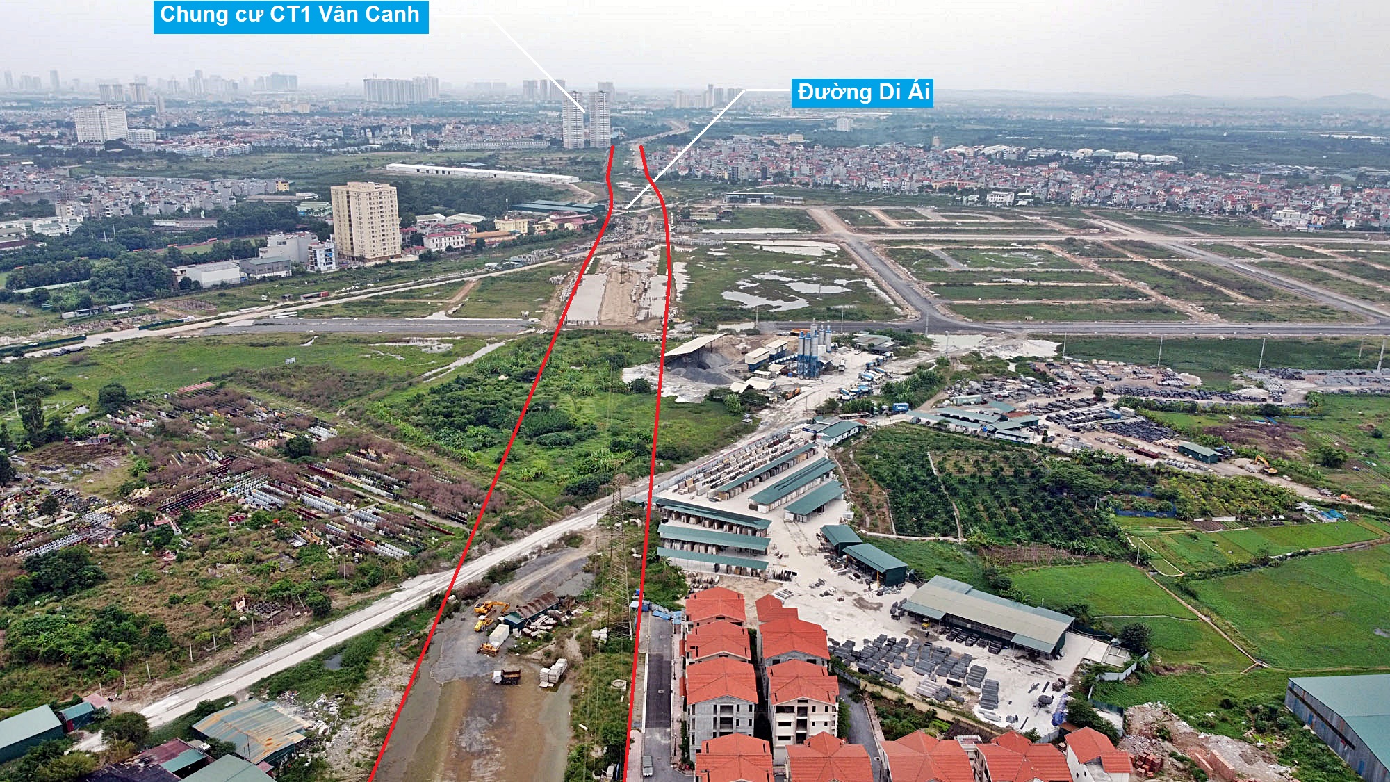 Toàn cảnh đường Vành đai 3,5 đang thi công qua huyện Hoài Đức, Hà Nội - Ảnh 12. Toàn cảnh đường Vành đai 3,5 đang thi công qua huyện Hoài Đức, Hà Nội - Ảnh 12.