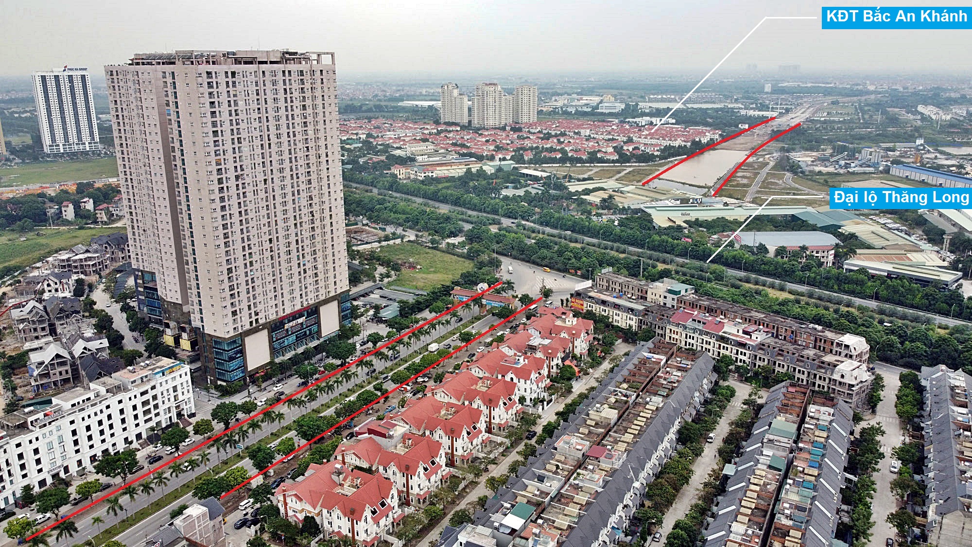 Toàn cảnh đường Vành đai 3,5 đang thi công qua huyện Hoài Đức, Hà Nội - Ảnh 3. Toàn cảnh đường Vành đai 3,5 đang thi công qua huyện Hoài Đức, Hà Nội - Ảnh 3.