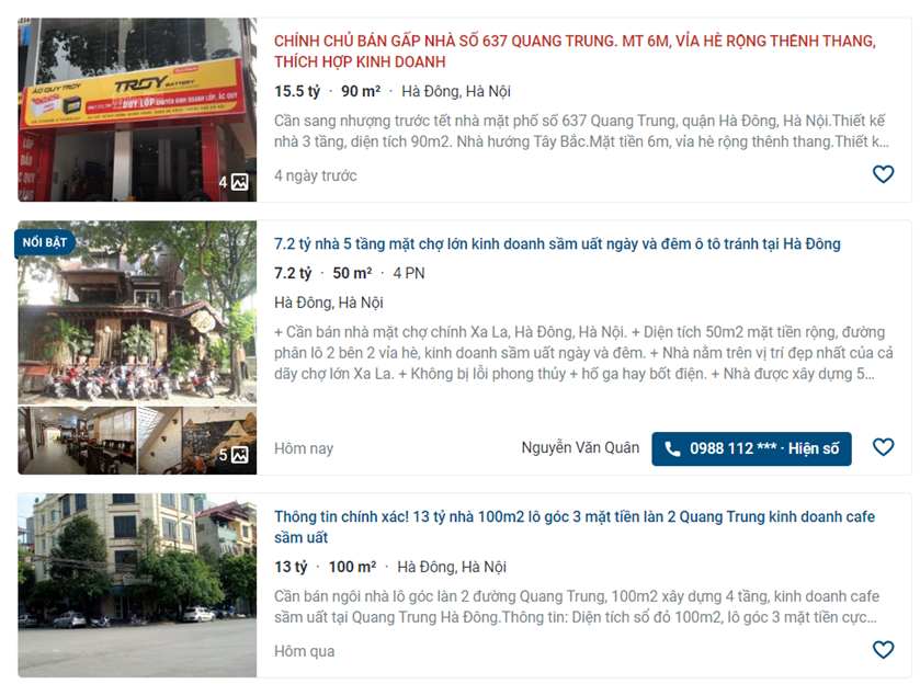 Giá đất đường Quang Trung, Hà Đông, Hà Nội: Cao nhất hơn 21 triệu đồng/m2 - Ảnh 1. Giá đất đường Quang Trung, Hà Đông, Hà Nội: Cao nhất hơn 21 triệu đồng/m2 - Ảnh 1.