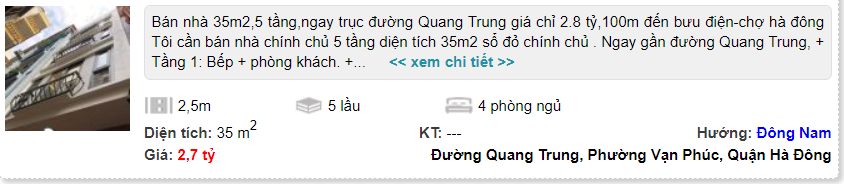 Giá đất đường Quang Trung, Hà Đông, Hà Nội: Cao nhất hơn 21 triệu đồng/m2 - Ảnh 3. Giá đất đường Quang Trung, Hà Đông, Hà Nội: Cao nhất hơn 21 triệu đồng/m2 - Ảnh 3.