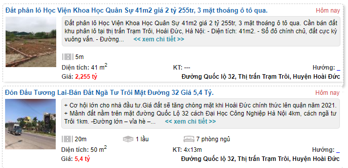 Giá đất Quốc lộ 32, thị trấn Trạm Trôi, Hoài Đức, Hà Nội - Ảnh 4.