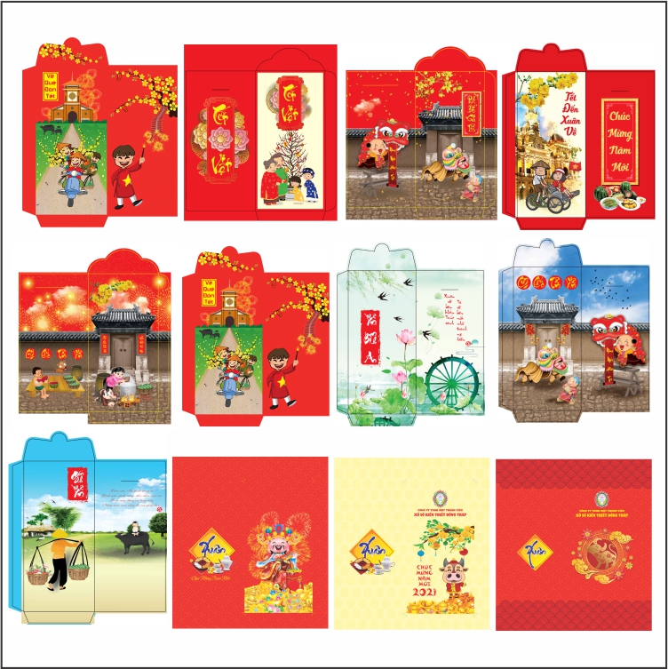 44 mẫu bao lì xì đẹp cho xuân Tân Sửu năm 2021 - Ảnh 2. 44 mẫu bao lì xì đẹp cho xuân Tân Sửu năm 2021 - Ảnh 2.