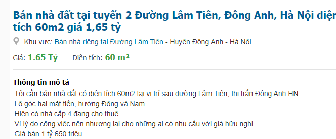 Giá đất đường Lâm Tiên, Thị trấn Đông Anh, Hà Nội - Ảnh 4. Giá đất đường Lâm Tiên, Thị trấn Đông Anh, Hà Nội - Ảnh 4.