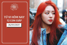 Tử vi hàng ngày hôm nay 26/1 của 12 con giáp: Dần gặp rắc rối công việc, Mão tình duyên thuận lợi