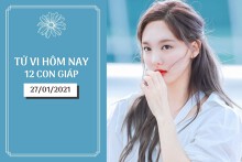 Tử vi hàng ngày hôm nay 27/1 của 12 con giáp: Thìn tình cảm may mắn, Tỵ tài chính ảm đạm