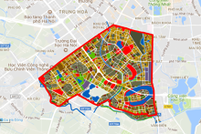 Bản đồ quy hoạch Phân khu H2-3 Hà Nội, quận Thanh Xuân, Hoàng Mai, Hà Đông và huyện Thanh Trì