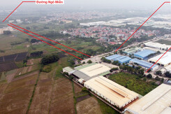 Ba đường sẽ mở theo quy hoạch ở thị trấn Chi Đông, Mê Linh, Hà Nội