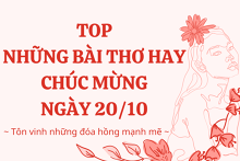 Top những bài thơ chúc mừng ngày 20/10 ý nghĩa và vui nhộn năm 2021