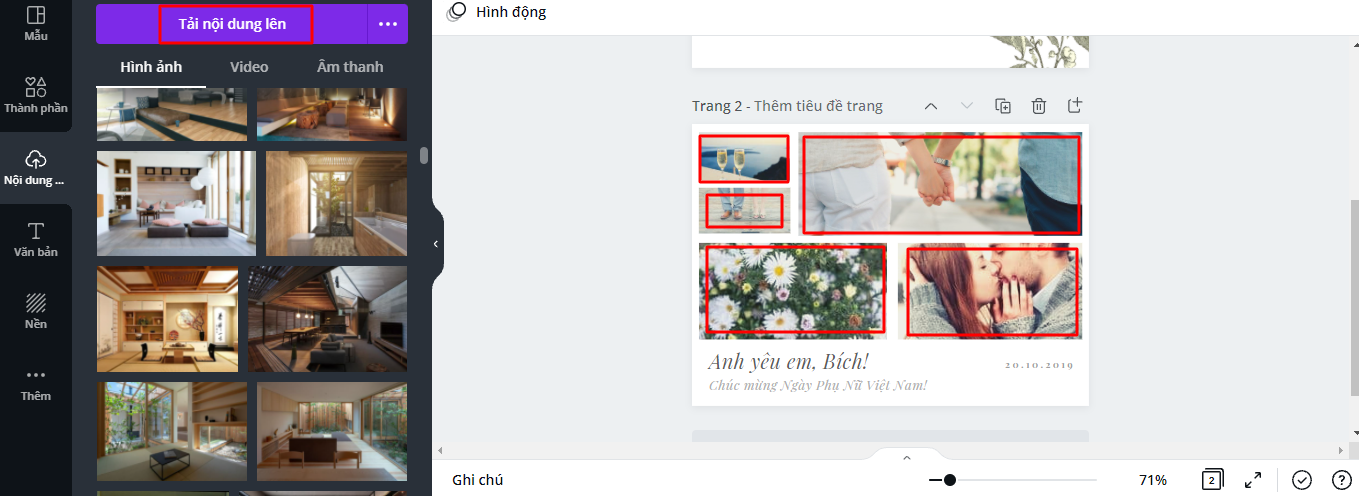Hướng dẫn tạo thiệp và video chúc mừng 20/10 online ý nghĩa dành tặng phái nữ - Ảnh 5.