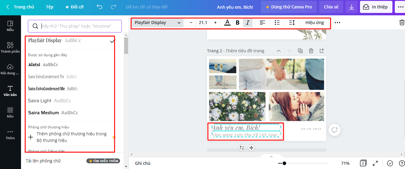 Hướng dẫn tạo thiệp và video chúc mừng 20/10 online ý nghĩa dành tặng phái nữ - Ảnh 8.