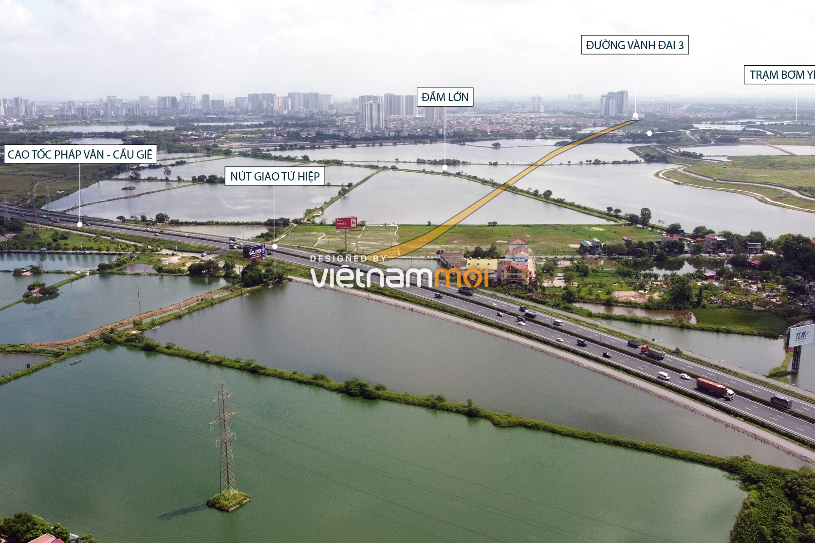 Hà Nội sẽ trình Thủ tướng điều chỉnh đầu tư tuyến đường 6 làn nối cao tốc Pháp Vân - Cầu Giẽ với vành đai 3