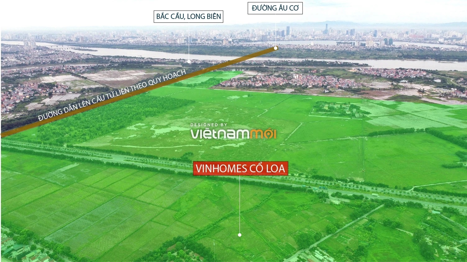 Loạt dự án trăm ha đang chờ 'ngòi nổ' cầu Tứ Liên, nhiều công trình của Vingroup và Sun Group - Ảnh 2.