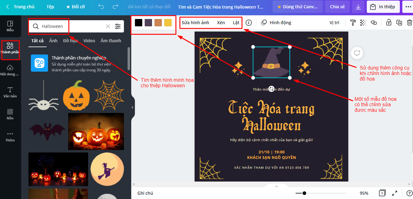 Gợi ý cách tạo thiệp Halloween online và một số mẫu thiệp đẹp năm 2021 - Ảnh 5. Gợi ý cách tạo thiệp Halloween online và một số mẫu thiệp đẹp năm 2021 - Ảnh 5.