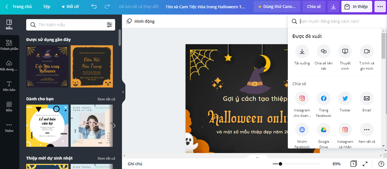 Gợi ý cách tạo thiệp Halloween online và một số mẫu thiệp đẹp năm 2021 - Ảnh 9. Gợi ý cách tạo thiệp Halloween online và một số mẫu thiệp đẹp năm 2021 - Ảnh 9.