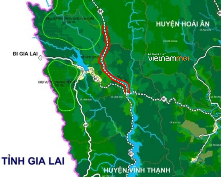 Đường sẽ mở ở huyện Vĩnh Thạnh, tỉnh Bình Định - Ảnh 2. Đường sẽ mở ở huyện Vĩnh Thạnh, tỉnh Bình Định - Ảnh 2.