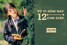 Tử vi hàng ngày hôm nay 28/10 của 12 con giáp: Ngọ công danh thăng tiến, Dậu tình cảm trắc trở