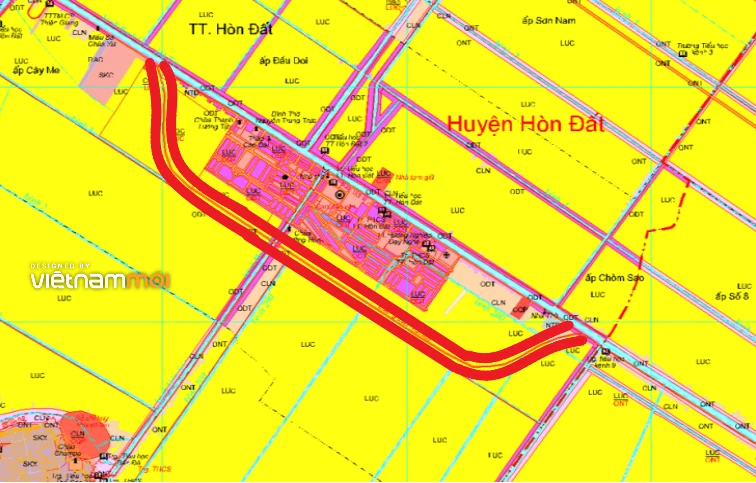 Đường sẽ mở ở huyện Hòn Đất, tỉnh Kiên Giang - Ảnh 2.
