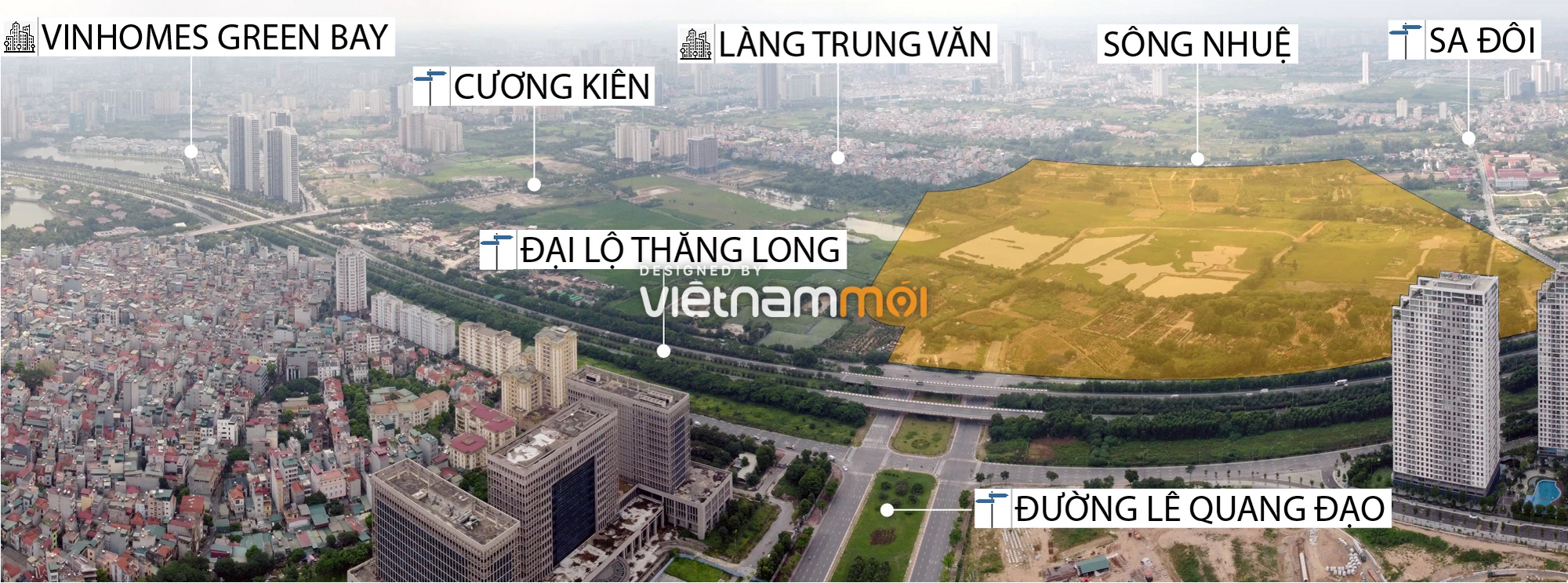 Hà Nội sắp rót hơn 740 tỷ làm đường Lê Quang Đạo kéo dài, nối vị trí quy hoạch dự án của Vingroup với KĐT Dương Nội - Ảnh 3. Hà Nội sắp rót hơn 740 tỷ làm đường Lê Quang Đạo kéo dài, nối vị trí quy hoạch dự án của Vingroup với KĐT Dương Nội - Ảnh 3.