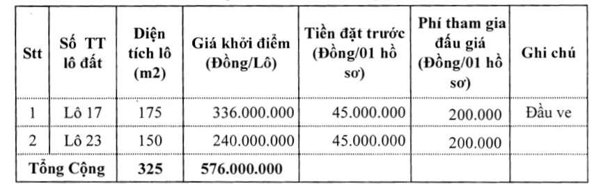 Thanh Hóa sắp đấu giá 20 lô đất tại Thọ Xuân, khởi điểm từ 225 triệu đồng/lô - Ảnh 2. Thanh Hóa sắp đấu giá 20 lô đất tại Thọ Xuân, khởi điểm từ 225 triệu đồng/lô - Ảnh 2.