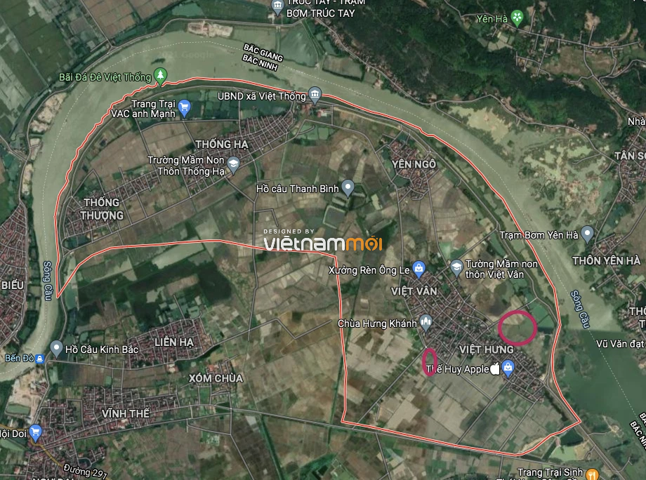 Đất có quy hoạch ở xã Việt Thống, Quế Võ, Bắc Ninh - Ảnh 2.
