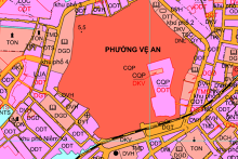 Bản đồ quy hoạch giao thông phường Vệ An, thành phố Bắc Ninh, tỉnh Bắc Ninh