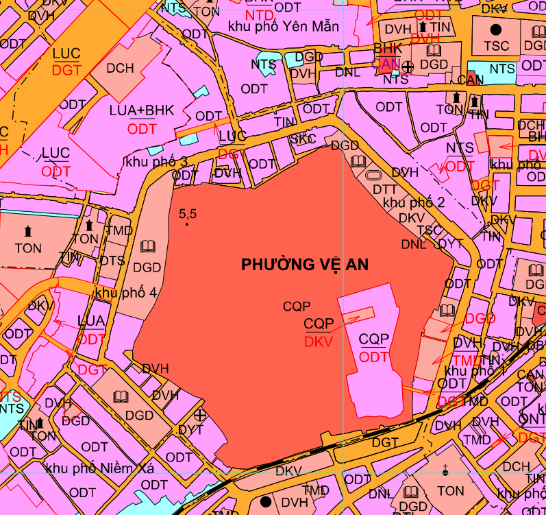 Bản đồ quy hoạch sử dụng đất phường Vệ An, thành phố Bắc Ninh, tỉnh Bắc Ninh - Ảnh 2.