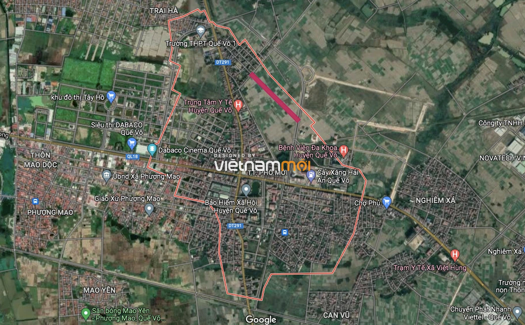 Đường sẽ mở ở thị trấn Phố Mới, Quế Võ, Bắc Ninh - Ảnh 2.