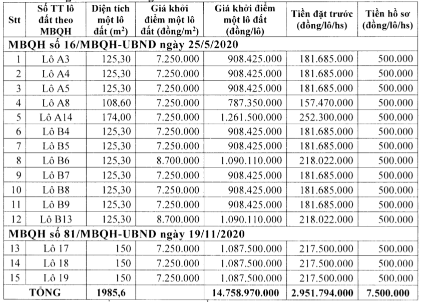 Thanh Hóa đấu giá 32 lô đất tại huyện Hoằng Hóa, khởi điểm hơn 787 triệu đồng/lô - Ảnh 1. Thanh Hóa đấu giá 32 lô đất tại huyện Hoằng Hóa, khởi điểm hơn 787 triệu đồng/lô - Ảnh 1.