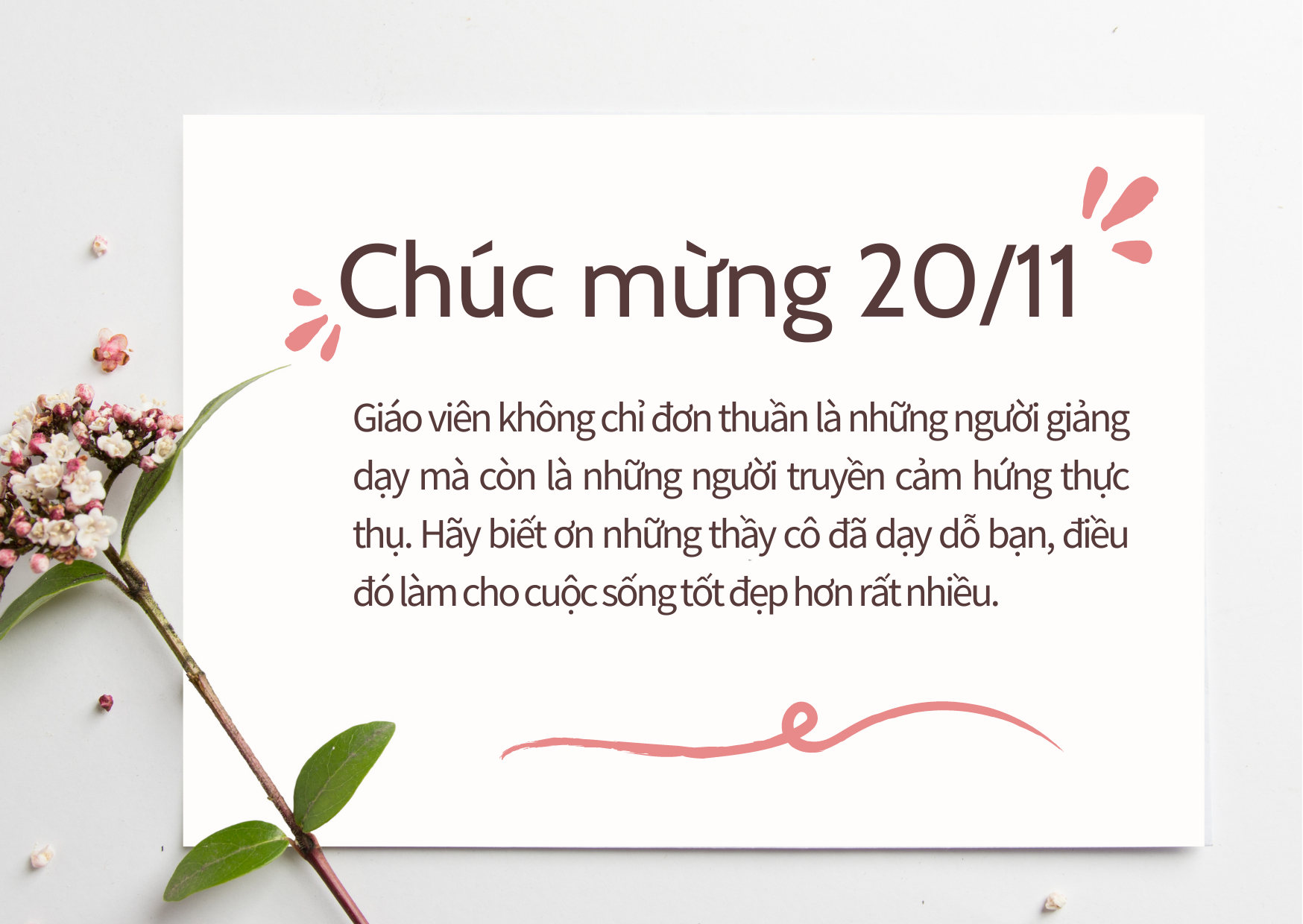 Top 30 lời chúc, status ngày 20/11 hay và mới nhất năm 2021 - Ảnh 4. Top 30 lời chúc, status ngày 20/11 hay và mới nhất năm 2021 - Ảnh 4.