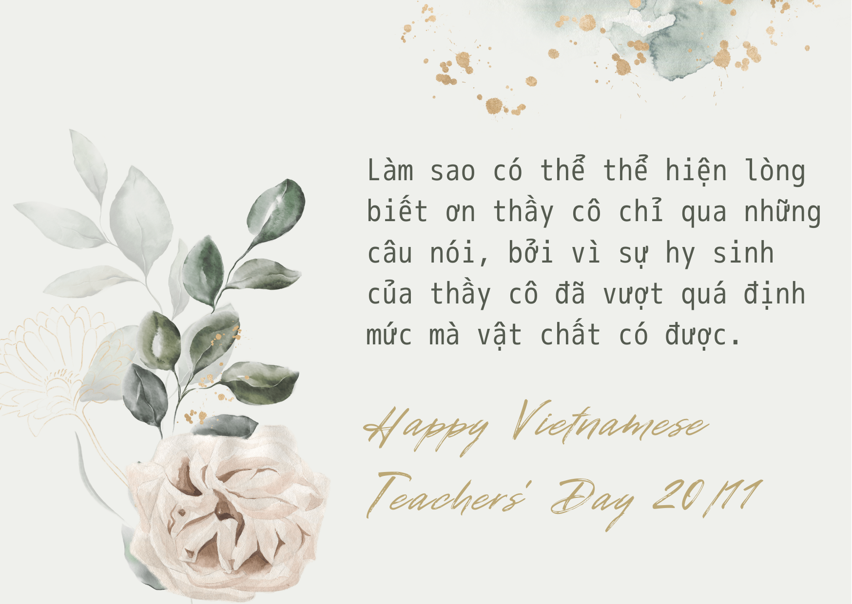 Top 30 lời chúc, status ngày 20/11 hay và mới nhất năm 2021 - Ảnh 3. Top 30 lời chúc, status ngày 20/11 hay và mới nhất năm 2021 - Ảnh 3.