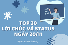 Top 30 lời chúc, status ngày 20/11 hay và mới nhất năm 2021