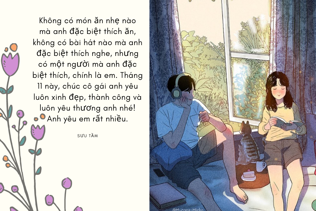 30 lời chúc tháng 11 cho người yêu lãng mạn nhất, cập nhật năm 2021 - Ảnh 5. 30 lời chúc tháng 11 cho người yêu lãng mạn nhất, cập nhật năm 2021 - Ảnh 5.