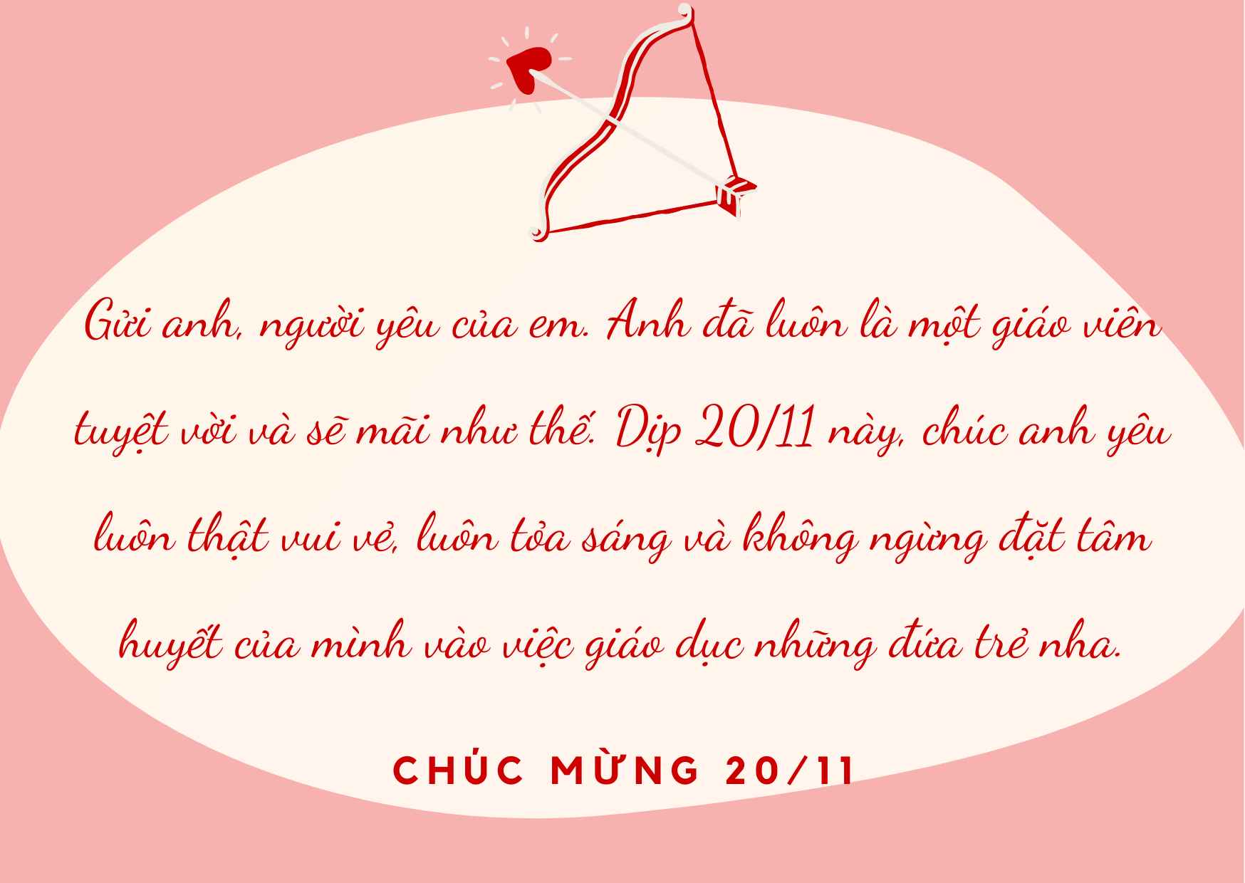 Top 20 lời chúc 20/11 hay nhất dành cho người yêu năm 2021 - Ảnh 2. Top 20 lời chúc 20/11 hay nhất dành cho người yêu năm 2021 - Ảnh 2.