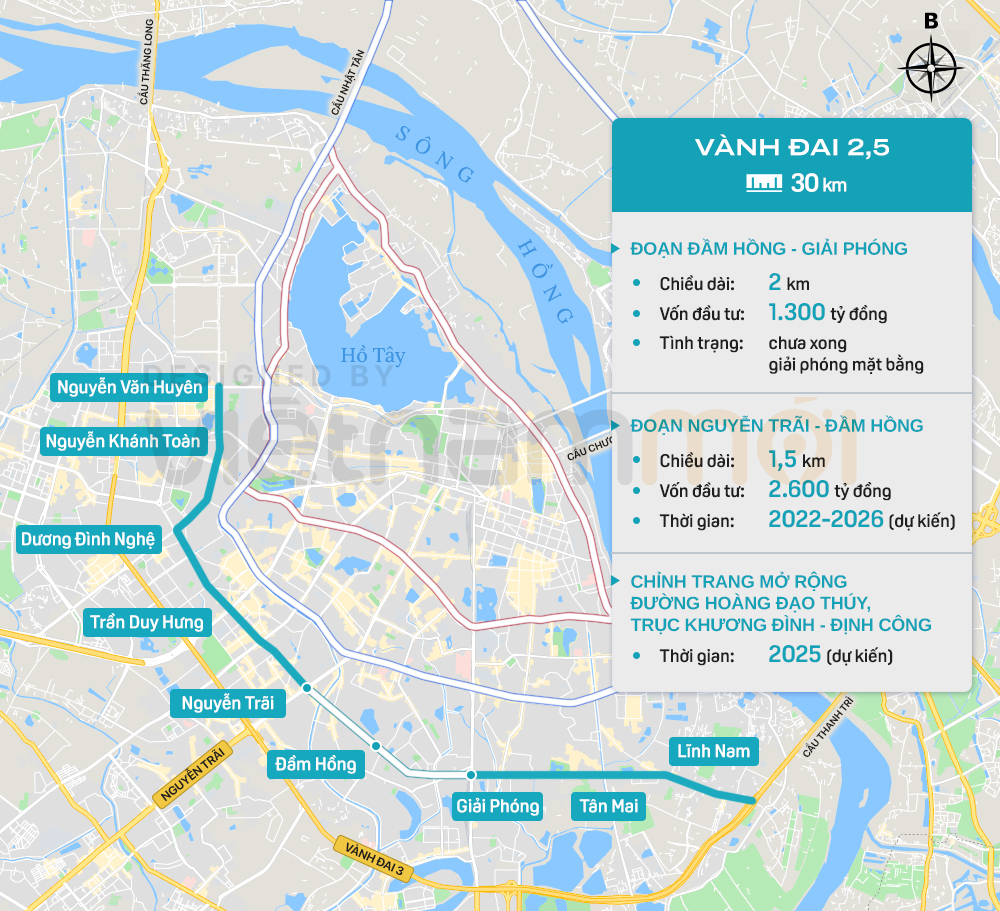 7 đường vành đai Hà Nội đang làm đến đâu? - Ảnh 9. Các đường vành đai Hà Nội - Ảnh 3.