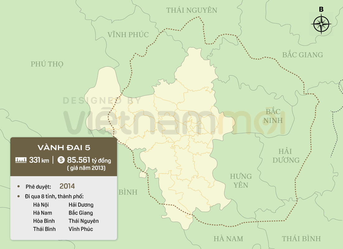 7 đường vành đai Hà Nội đang làm đến đâu? - Ảnh 21. Các đường vành đai Hà Nội - Ảnh 7.