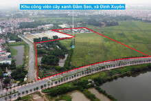Cận cảnh hai khu đất xây dựng công viên cây xanh ở xã Đa Tốn và Đình Xuyên, huyện Gia Lâm