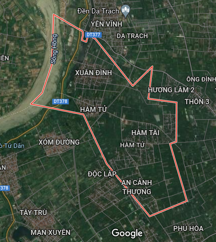 Bản đồ quy hoạch sử dụng đất xã Hàm Tử, Khoái Châu, Hưng Yên - Ảnh 1.