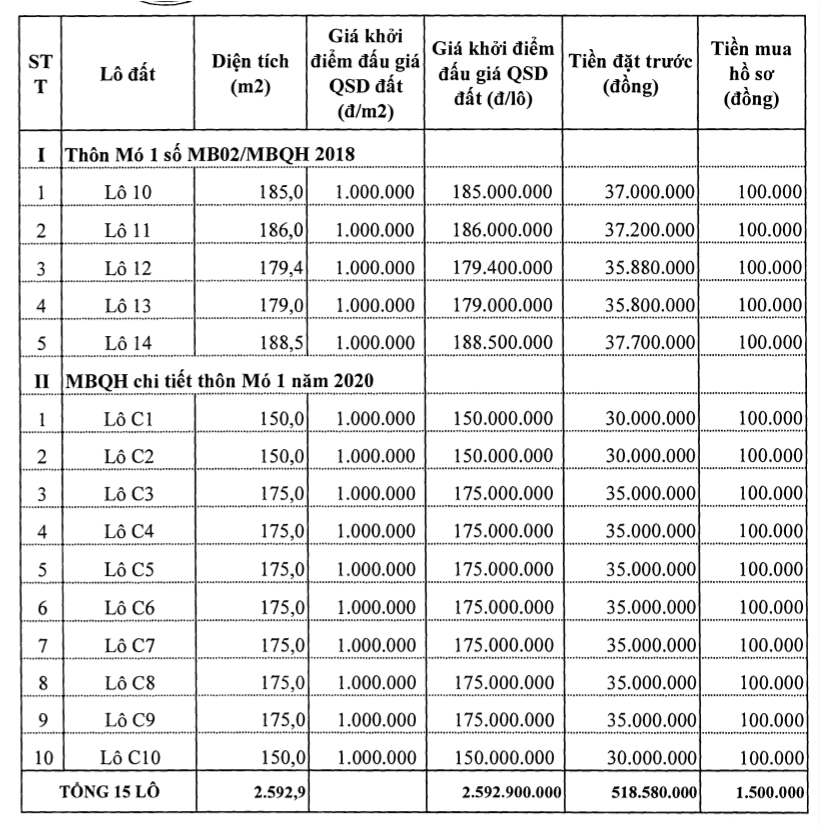 Thanh Hóa đấu giá 47 lô đất tại huyện Như Thanh, khởi điểm từ 150 triệu đồng/lô - Ảnh 2.