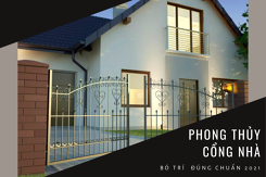 Cách bố trí phong thuỷ cổng nhà hợp mệnh được áp dụng nhiều nhất năm 2021
