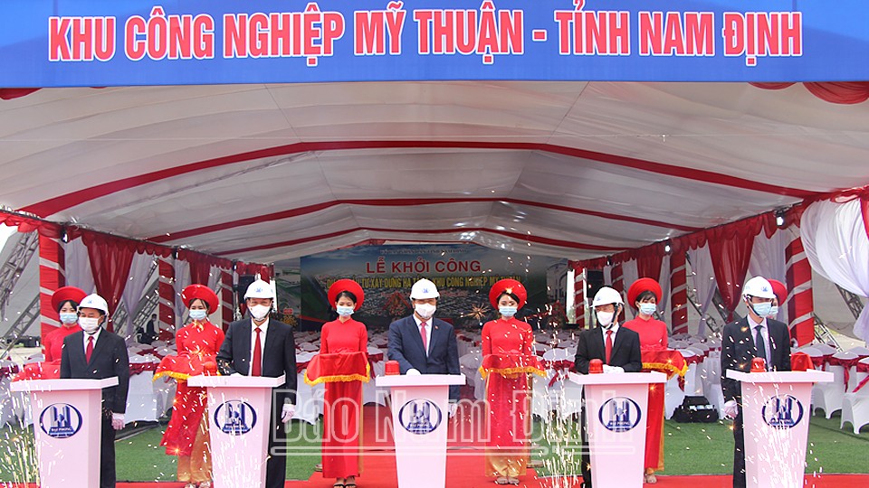 Nam Định khởi công KCN Mỹ Thuận hơn 1.600 tỷ đồng - Ảnh 1. Nam Định khởi công KCN Mỹ Thuận hơn 1.600 tỷ đồng - Ảnh 1.