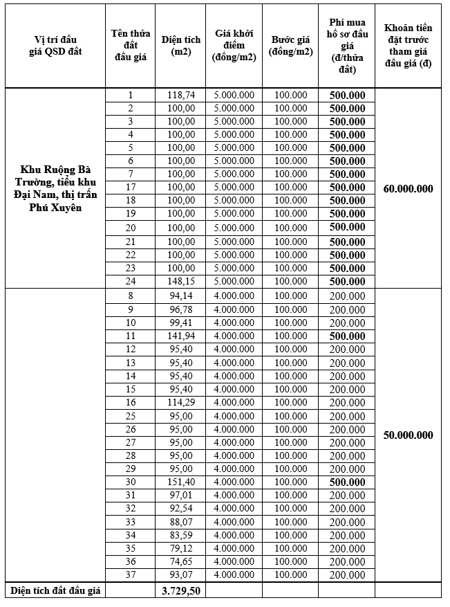 TP Hà Nội sắp đấu giá 73 thửa đất, khởi điểm từ 4 triệu đồng/m2 - Ảnh 2. TP Hà Nội sắp đấu giá 73 thửa đất, khởi điểm từ 4 triệu đồng/m2 - Ảnh 2.