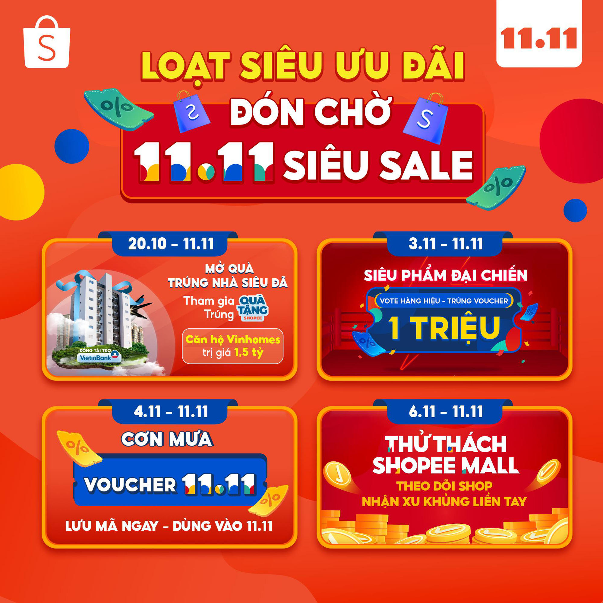 Hàng loạt chương trình khuyến mãi hấp dẫn lên đến 50% nhân ngày 11/11 - Ảnh 5. Hàng loạt chương trình khuyến mãi hấp dẫn lên đến 50% nhân ngày 11/11 - Ảnh 5.