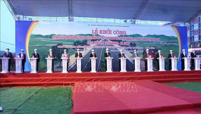 Tuyên Quang xây dựng đường trục phát triển đô thị với tổng mức đầu tư 635 tỷ đồng - Ảnh 1. Tuyên Quang xây dựng đường trục phát triển đô thị với tổng mức đầu tư 635 tỷ đồng - Ảnh 1.