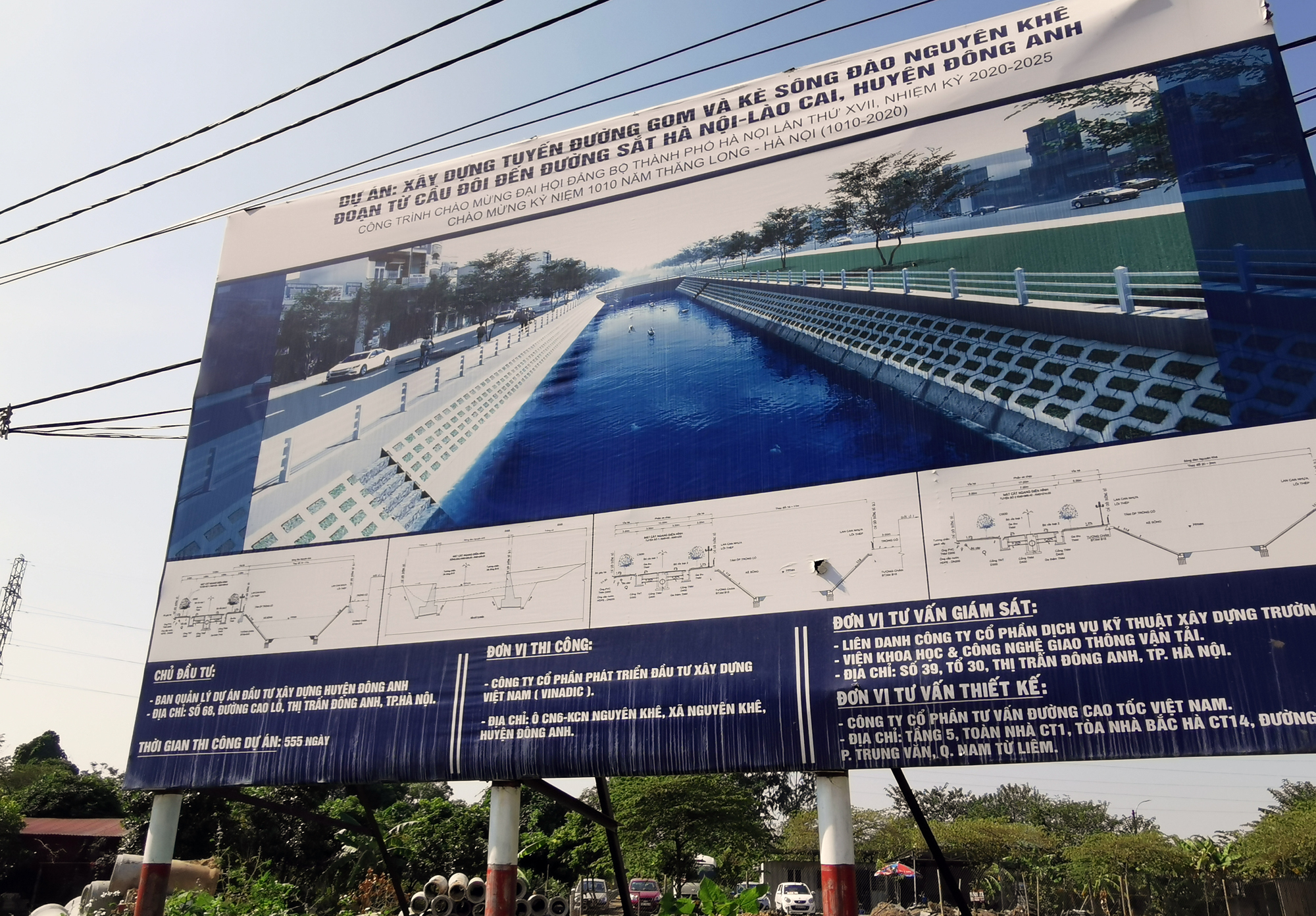 Toàn cảnh tuyến đường gom và kè sông đào Nguyên Khê trị giá 750 tỷ đồng đang mở ở Đông Anh, Hà Nội - Ảnh 11. Toàn cảnh tuyến đường gom và kè sông đào Nguyên Khê trị giá 750 tỷ đồng đang mở ở Đông Anh, Hà Nội - Ảnh 11.