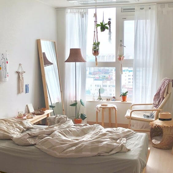 Top 7 cách trang trí phòng ngủ ấn tượng theo phong cách Hàn Quốc - Ảnh 2. Top 7 cách trang trí phòng ngủ ấn tượng theo phong cách Hàn Quốc - Ảnh 2.