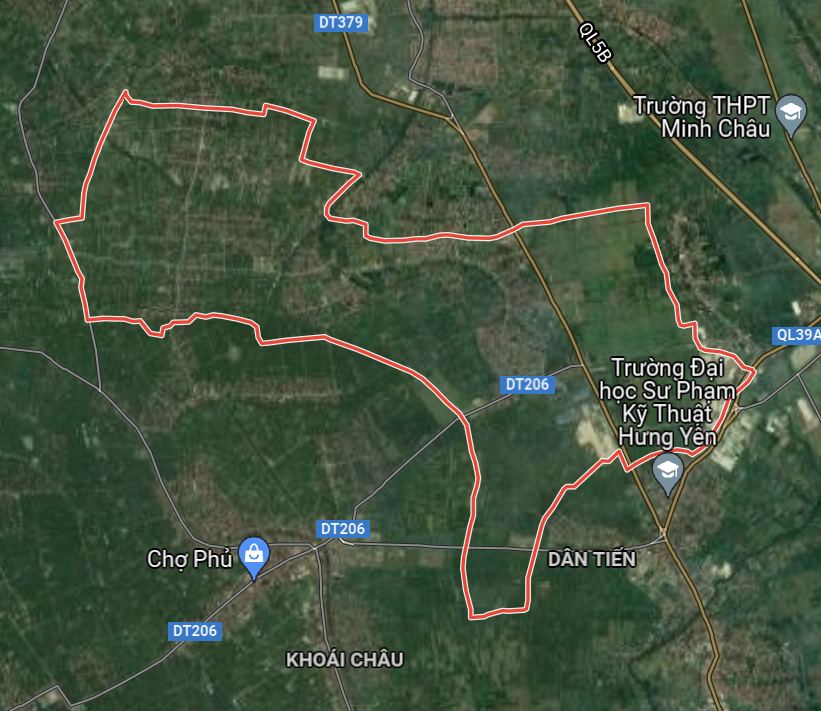 Bản đồ quy hoạch sử dụng đất xã Tân Dân, Khoái Châu, Hưng Yên - Ảnh 1.