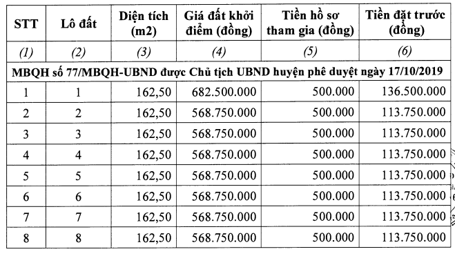 Thanh Hóa đấu giá 48 lô đất tại huyện Hoằng Hóa, khởi điểm từ 531 triệu đồng/lô - Ảnh 1.