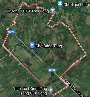 Bản đồ quy hoạch sử dụng đất phường Long Hưng, quận Ô Môn, TP Cần Thơ - Ảnh 1.