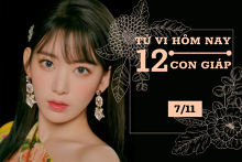 Tử vi hàng ngày hôm nay 7/11 của 12 con giáp: Thìn gia đình ấm êm, Dậu gặp nhiều buồn phiền